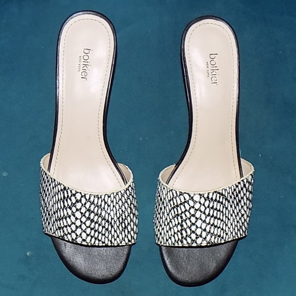 Botkier Carlie slides Leather made in Brazil US 8M